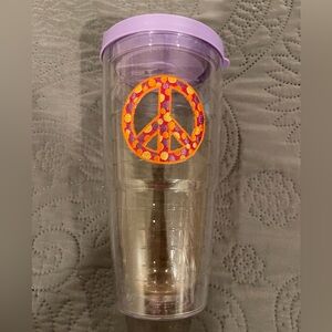 Tervis Purple Peace Sign Tumbler